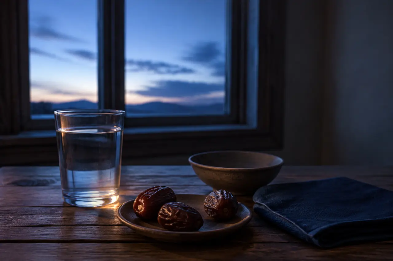 Verre d’eau et trois dates avant l’aube pour une journée de jeûne