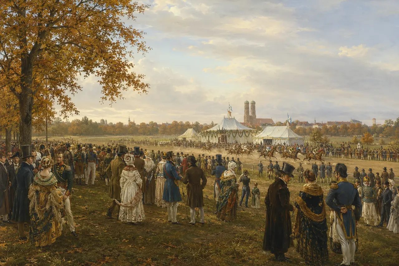 Reconstitution historique de la fête de mariage et des courses à Munich en 1810